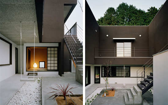 Minimalist Brown House by Kouichi Kimura