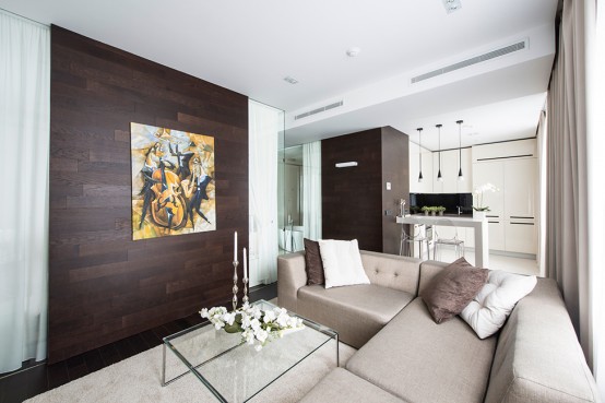 Calm Minimalist Apartment With Eye Catching Textures