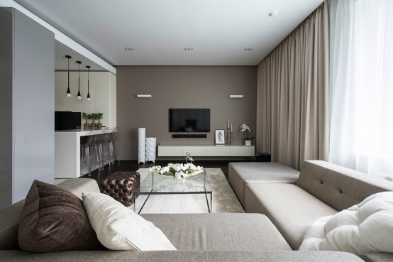 Calm Minimalist Apartment With Eye Catching Textures