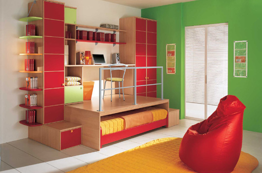 shelves for kids rooms. Camerette Moderne Kids Bedroom