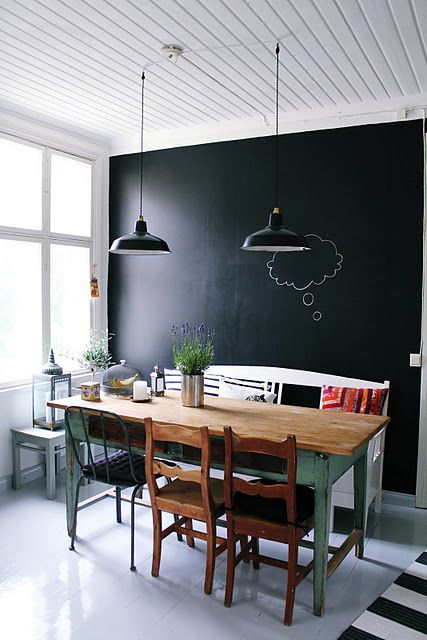 On Style Today 2021 01 16 Chalkboard Wall Dining Room Here