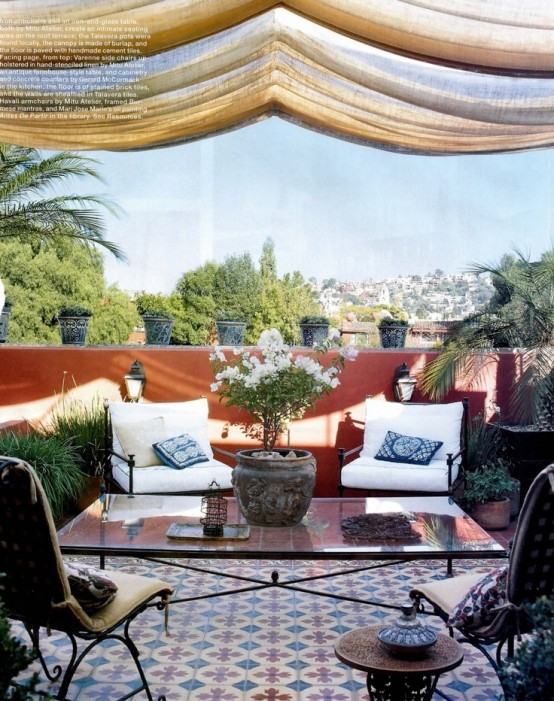 55 Charming MoroccoStyle Patio Designs DigsDigs