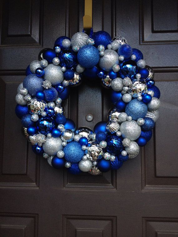 Blue and Silver Christmas Decorations