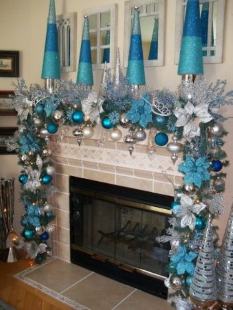 35 Silver And Blue Décor Ideas For Christmas And New Year - DigsDigs