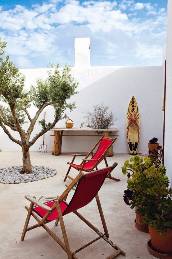 Cheerful Rustic Ibiza Retreat With Colorful Details
