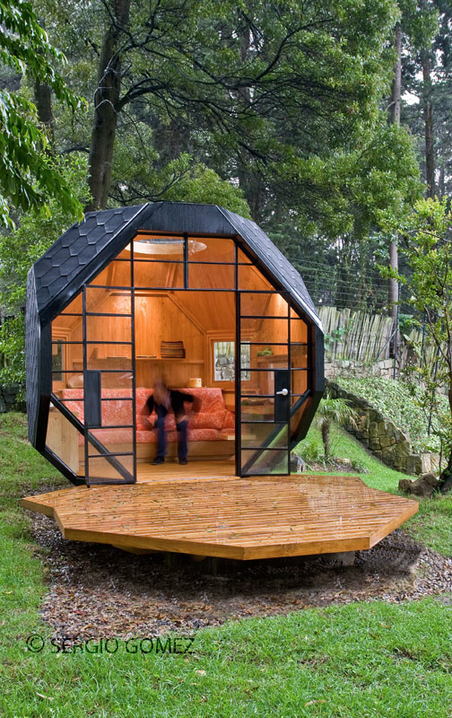 cool child playhouse in a back yard polyhedron habitable by manuel 