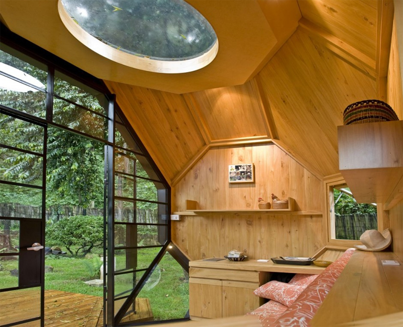 Cool Child Playhouse In a Back Yard – Polyhedron Habitable by Manuel