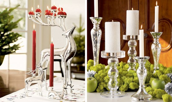 Christmas candles holders