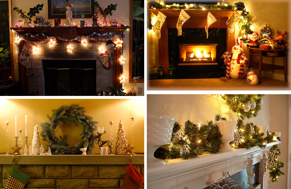 33 Mantel Christmas Decorations Ideas | DigsDigs