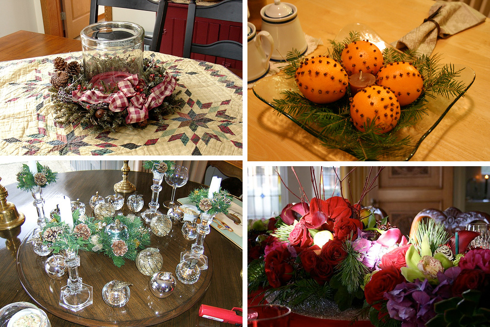 Christmas Candy Table Centerpieces