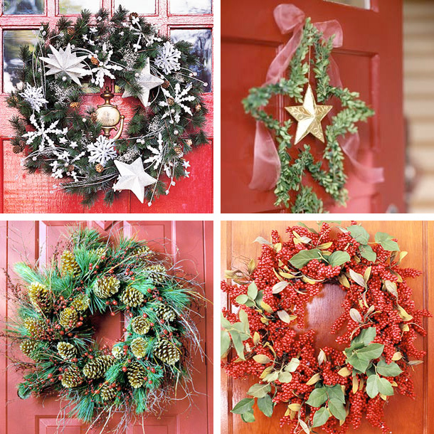 33 Holiday Wreaths Door Decor Ideas | DigsDigs
