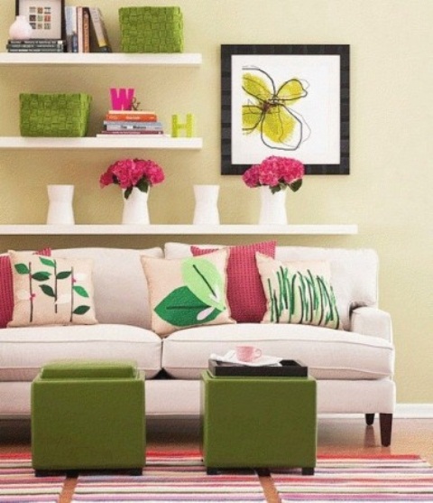 33 Colorful And Airy Spring Living Room Designs | DigsDigs