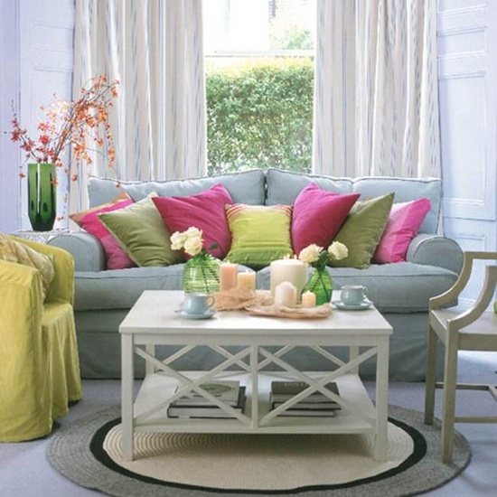 33 Colorful And Airy Spring Living Room Designs | DigsDigs