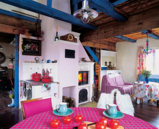 Colorful Gingerbread House With Vintage Details