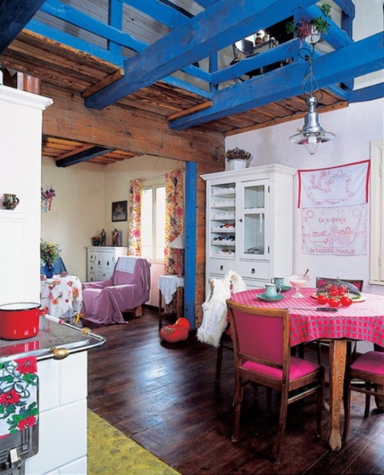 Colorful Gingerbread House With Vintage Details