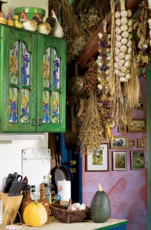 Colorful Gingerbread House With Vintage Furniture