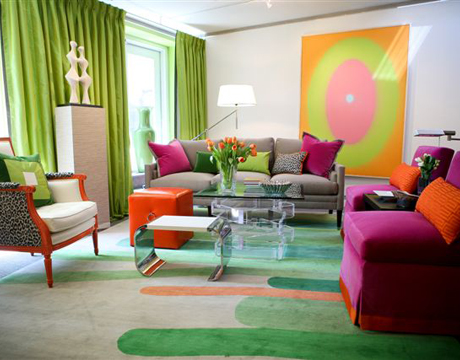 Living Room on Colorful Living Room