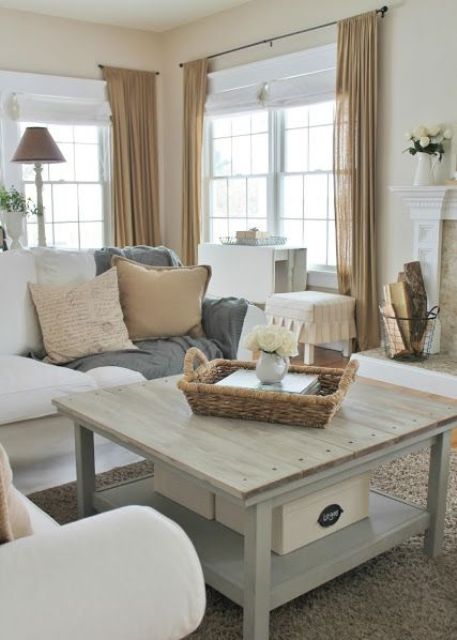45 Comfy Farmhouse Living Room Designs To Steal - DigsDigs