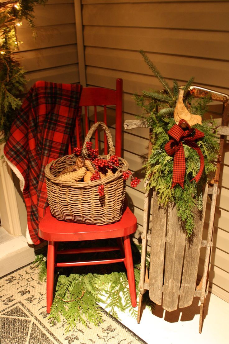 Rustic Outdoor Christmas Decorations 