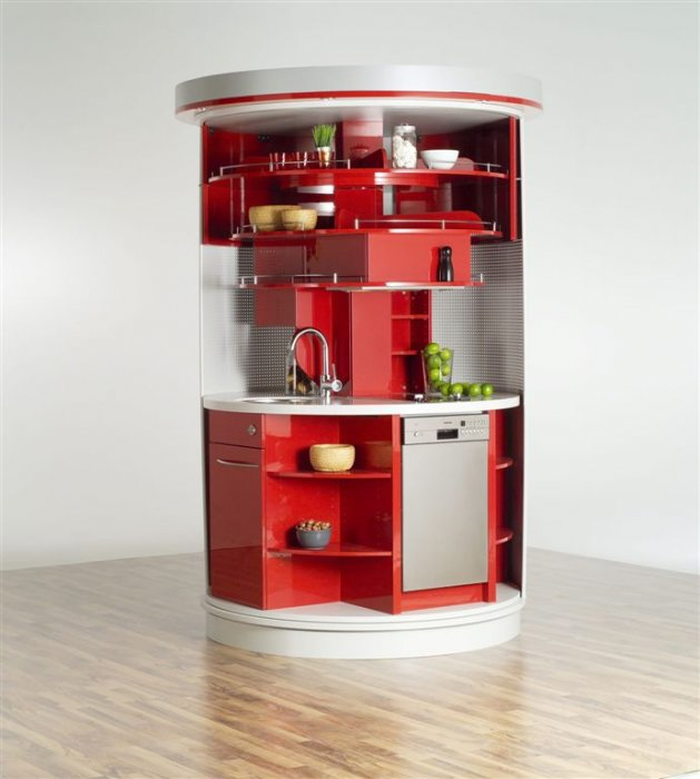 10 Compact Kitchen Designs for Very Small Spaces - DigsDigs