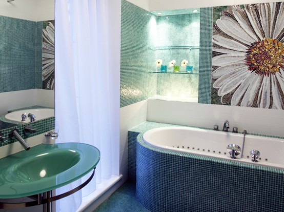 bathroom designs Small Bathroom Ideas on a Budget Luxury-bathroom-area-with-amazing-bathtub-modern-tiles-on-walls-washbasin-with-sink-curtain-and-decoration