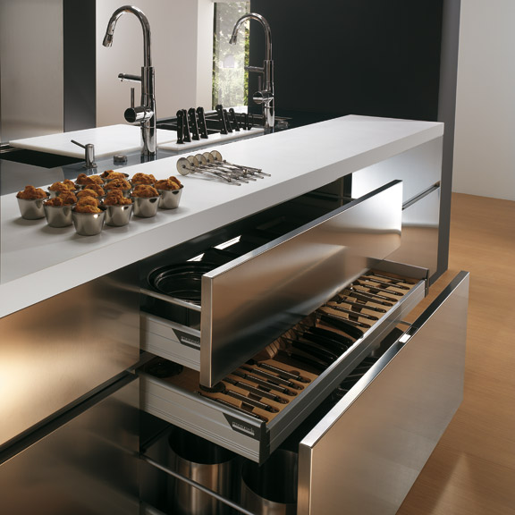 Modern Kitchen Cabinets With Stainless Steel