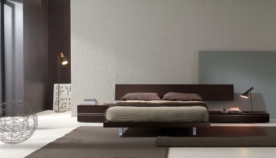Contemporary Bedroom Layouts with MisuraEmme's Beds | DigsDigs