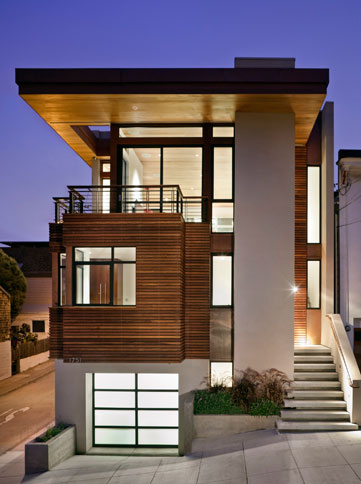 Modern House Designs on Contemporary House Design With Cozy Interior On Sloping Site