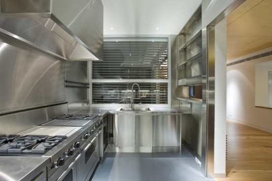 Contemporary House With Stainless Steel Kitchen Contemporary House With Stainless Steel Kitchen