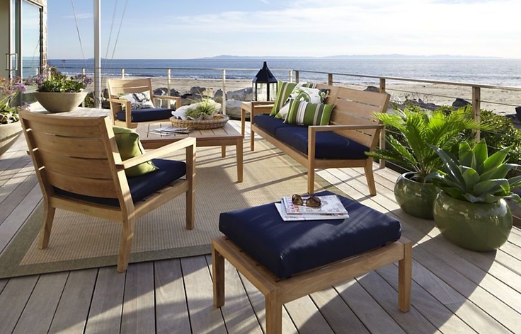 beach inspired cool patio patios sea digsdigs wooden beachy decor ve furniture dekorasyon halı seashell neutral