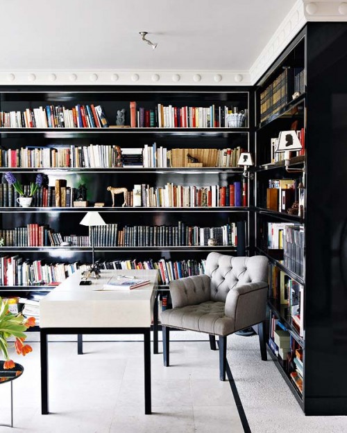 10 Outstanding Home Library Design Ideas | DigsDigs