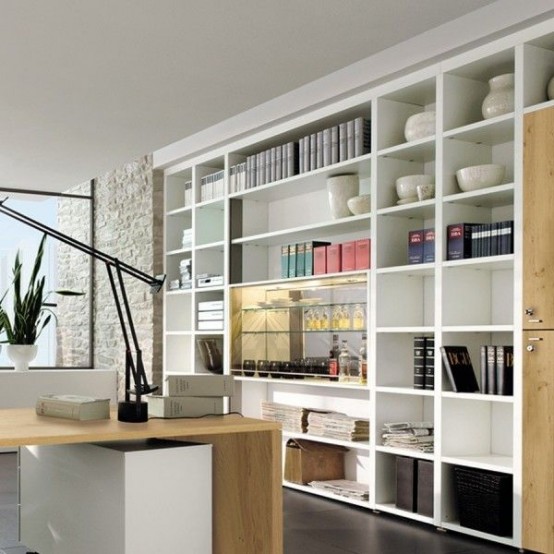 43 cool and thoughtful home office storage ideas - digsdigs