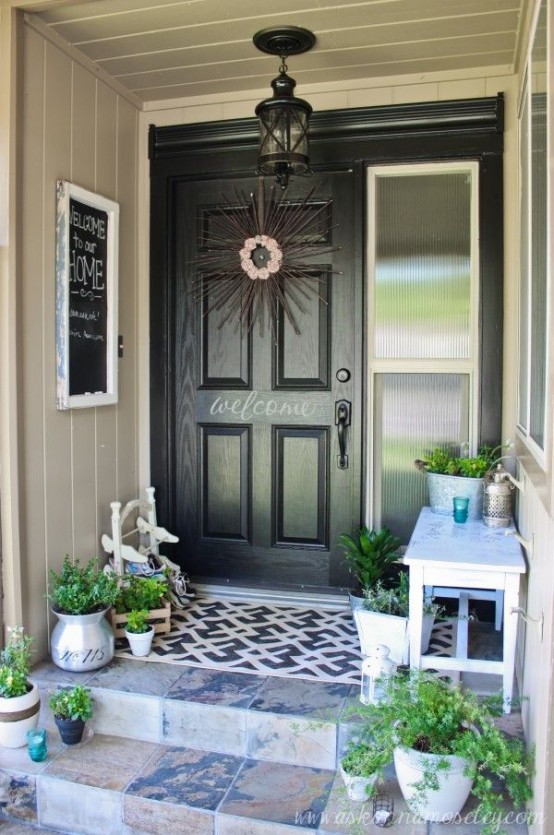 39 cool small front porch design ideas digsdigs Doors patio idées