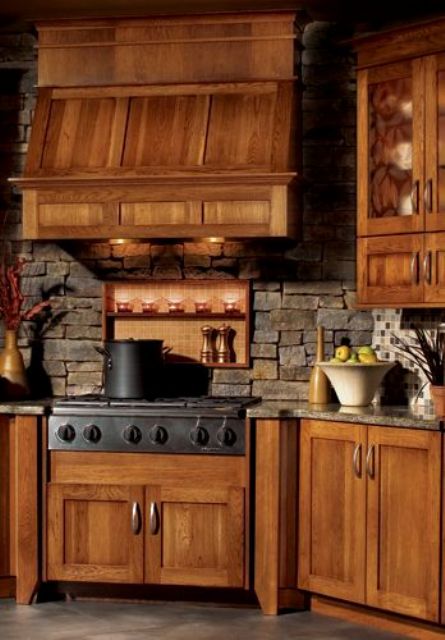 29 Cool Stone And Rock Kitchen Backsplashes That Wow - DigsDigs