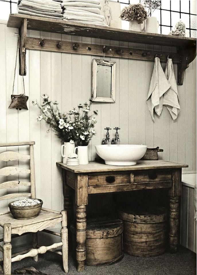 32 Cozy And Relaxing Farmhouse Bathroom Designs | DigsDigs