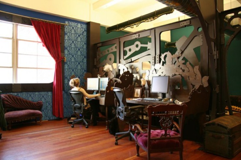 28 Crazy Steampunk Home Office Designs DigsDigs