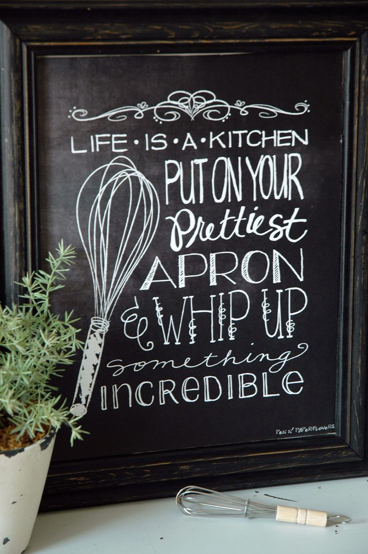 35 Creative Chalkboard Ideas For Kitchen Décor | DigsDigs