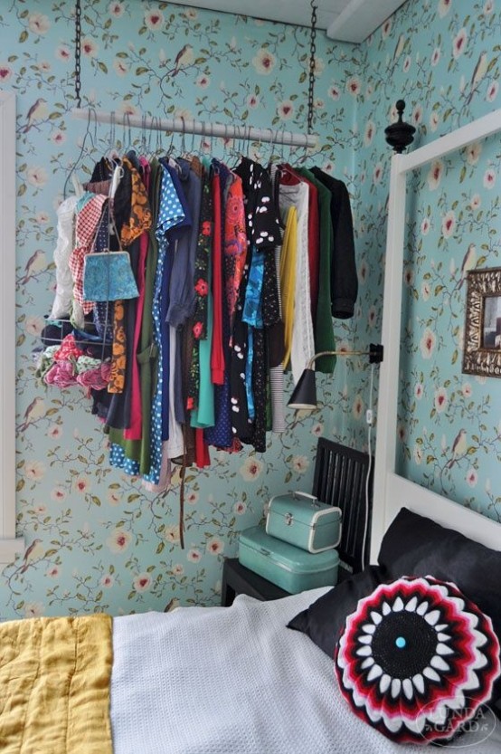 18 Creative Clothes Storage Solutions For Small Spaces - DigsDigs