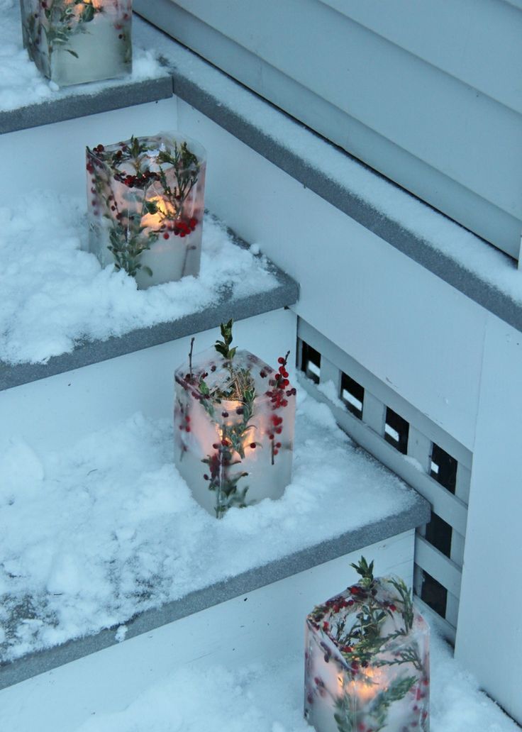 24 Creative Ice Christmas Decorations For Outdoors | DigsDigs