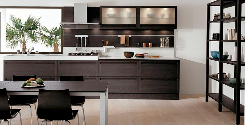 Dark Oak Wood Kitchen Designs | DigsDigs