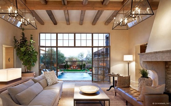 Desert Farmhouse With Warm Traditional And Rustic Interiors Desert Farmhouse With Warm Traditional And Rustic Interiors