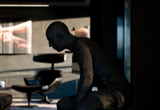 Dramatic And Luxurious Apartment In Dark Colors Dramatic And Luxurious Apartment In Dark Colors