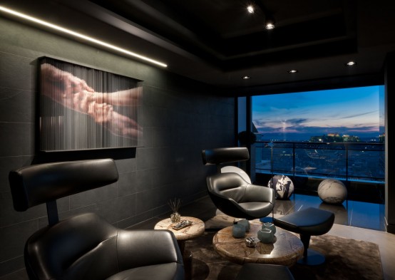 Dramatic And Luxurious Apartment In Dark Colors Dramatic And Luxurious Apartment In Dark Colors