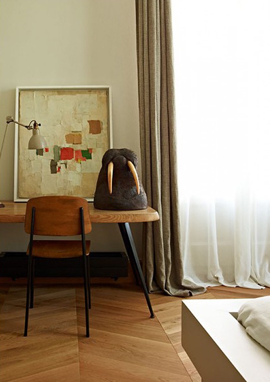 Dramatic Mid Century Modern Apartment In Barcelona
