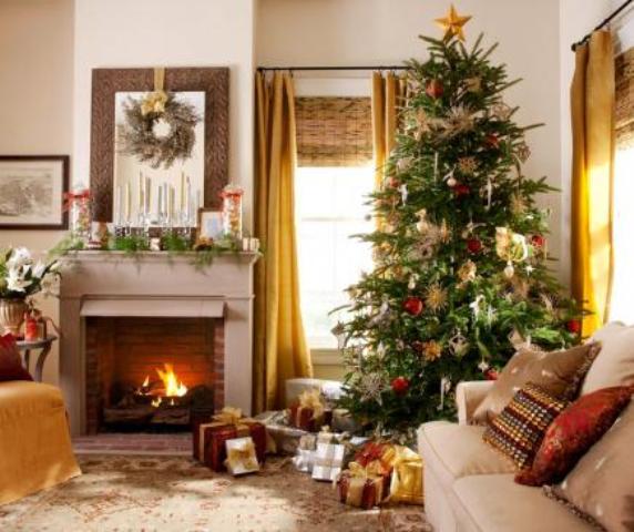 55 Dreamy Christmas Living Room Décor Ideas DigsDigs