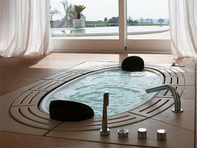 34 Dreamy Sunken Bathtub Designs To Relax In DigsDigs
