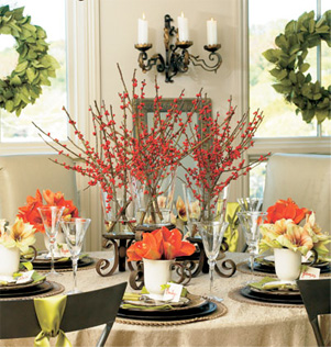 Modern Christmas Table Centerpieces