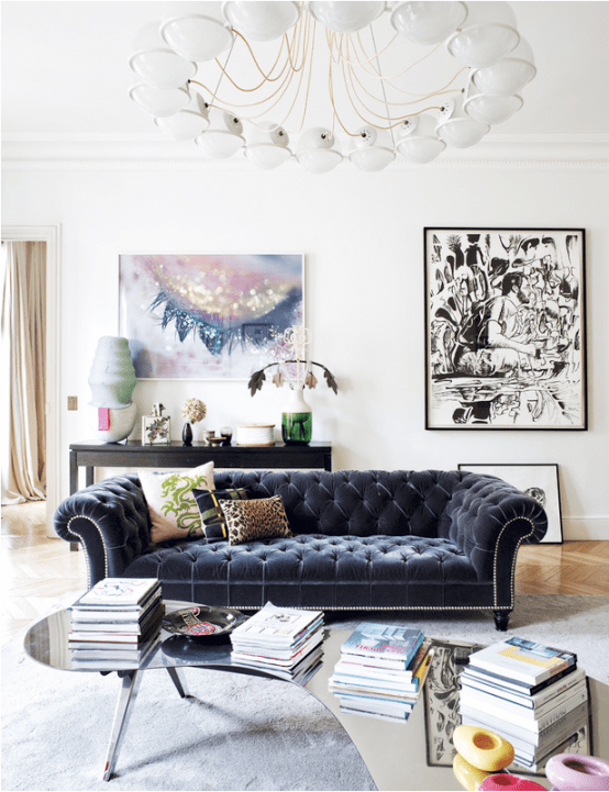 Eclectic But Balanced Paris Apartment Full Of Life