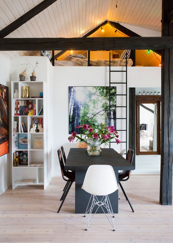 Eclectic Loft With A Scandinavian Loft In Norway Eclectic Loft With A Scandinavian Loft In Norway