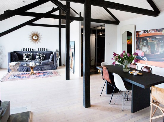 Eclectic Loft With A Scandinavian Loft In Norway Eclectic Loft With A Scandinavian Loft In Norway